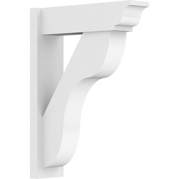 Ekena Millwork Carmel Architectural Grade PVC Outlooker with Traditional Ends, 7"W X 24"D X 32"H OUTP07X24X32CAR01 - main